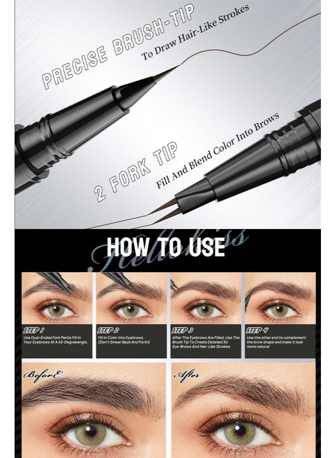 HelloKiss Precision Eyebrow Pencil for Women – Long-Lasting, Smudge-Proof, Natural Look & Easy to Apply - Image 5